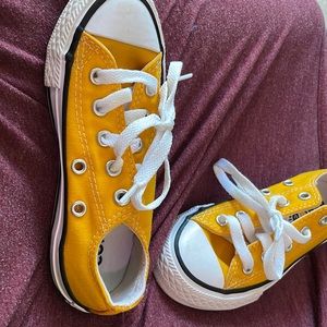 Sunshine Yellow Converse Sneakers 7